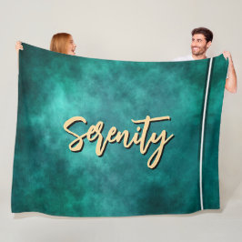 Deep Teal Serenity Fleecefilt