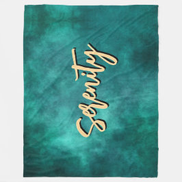 Deep Teal Serenity Fleecefilt