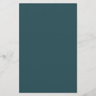 Deep Teal Solid Färg Brevpapper