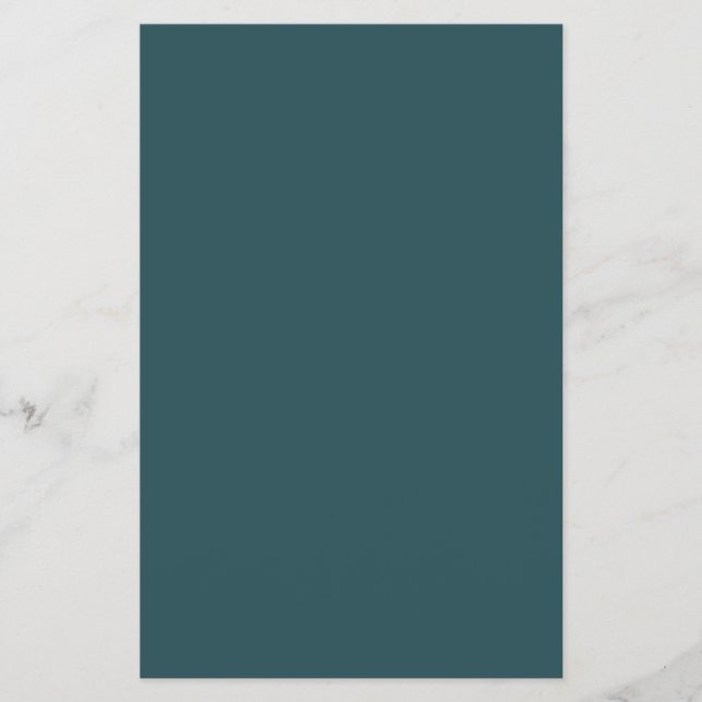 Deep Teal Solid Färg Flygblad (Framsidan)