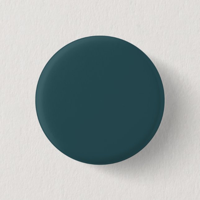 Deep Teal Solid Färg Knapp (Framsida)