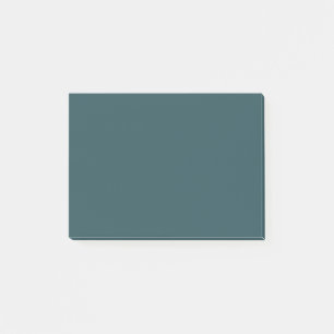 Deep Teal Solid Färg Post-it Block