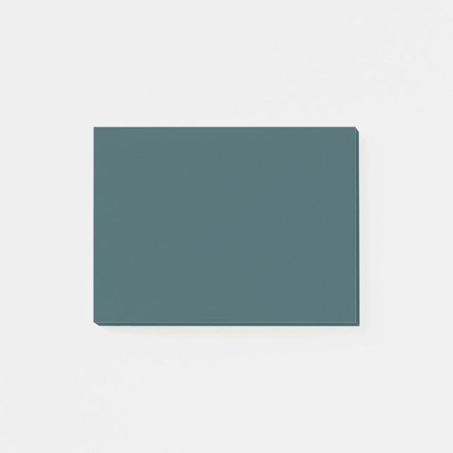 Deep Teal Solid Färg Post-it Block (Framsida)
