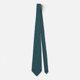 Deep Teal Solid Färg Slips