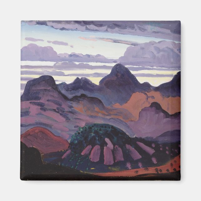 Deep Twilight, Pyrenees, c.1912-13 (oil on Panel) Magnet (Framsidan)