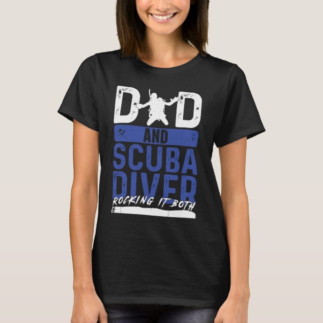 Deep Underwater Snorkeler Dyka Snorkeling T Shirt (Framsida)
