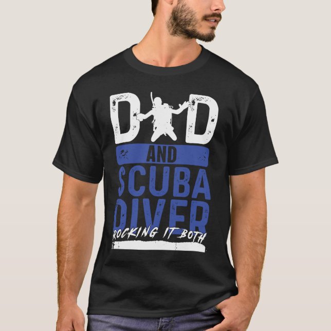 Deep Underwater Snorkeler Dyka Snorkeling T Shirt (Framsida)