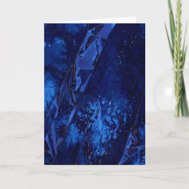 "Deep Vatten #1" Utgående gratulationskort för des Kort (Framsida)