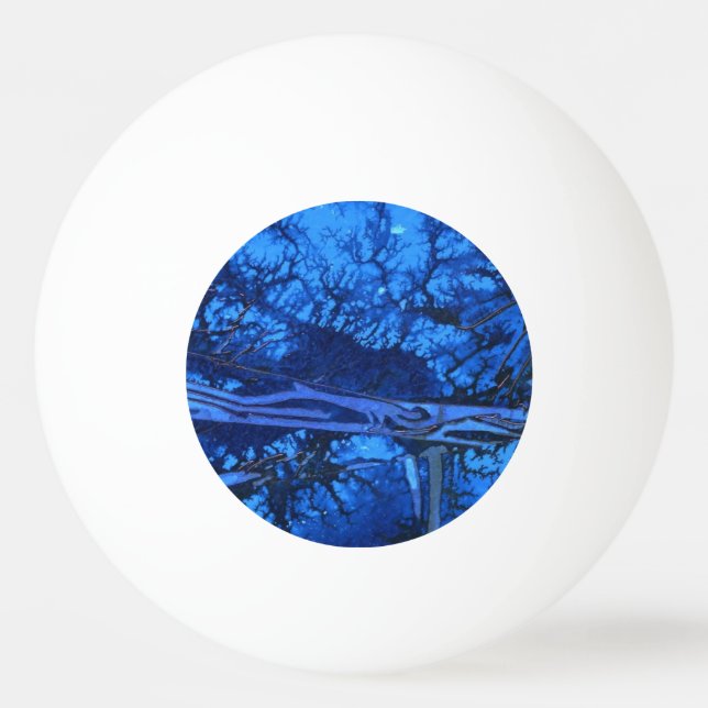 "Deep Vatten #3" Abstrakt Ping Pong Boll (Baksidan)