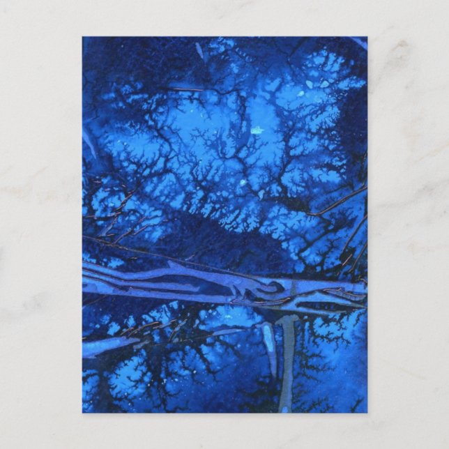 "Deep Vatten #3" Utgående vykort för design (Framsida)