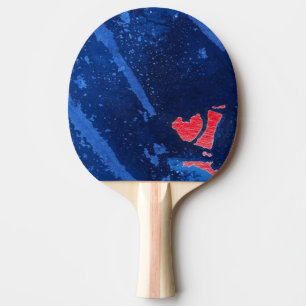 "Deep Vatten #4" Abstrakt Ping Pong Paddle Pingisracket