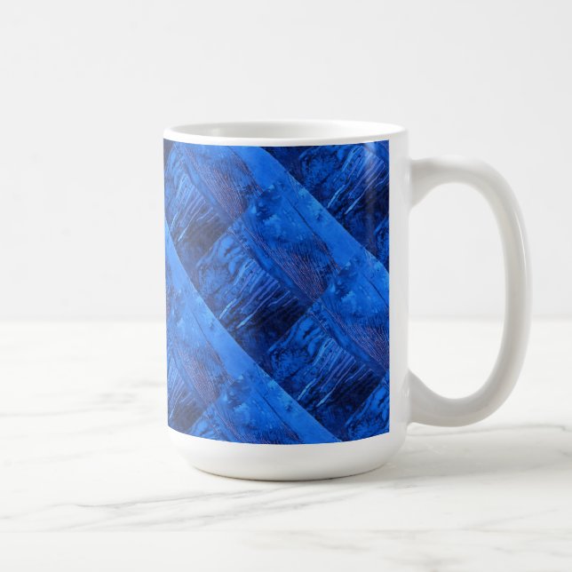 "Deep Vatten #4 Tiled" Abstract Design Mugg (Höger)