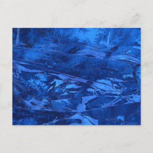 "Deep Vatten #5" Abstract Design Postcard Vykort