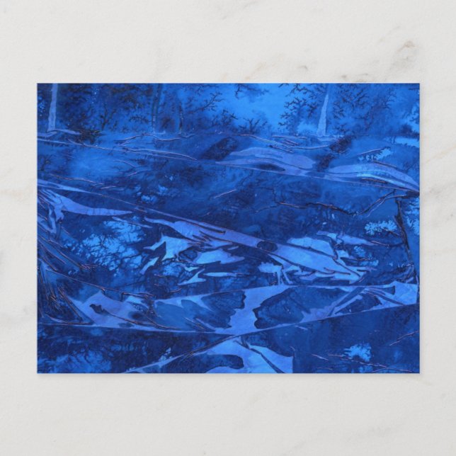 "Deep Vatten #5" Abstract Design Postcard Vykort (Framsida)