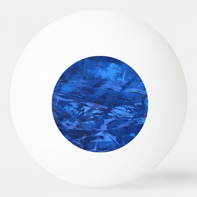 "Deep Vatten #5" Abstrakt Ping Pong Boll (Framsidan)