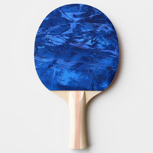 "Deep Vatten #5" Abstrakt Ping Pong Paddle Pingisracket (Framsidan)