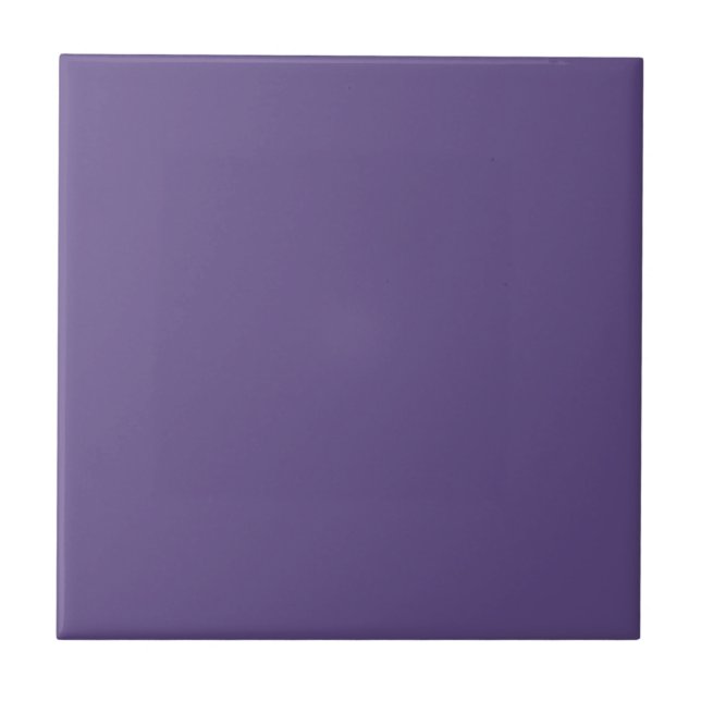Deep Violet Solid Färg | #634e89 Kakelplatta (Framsidan)