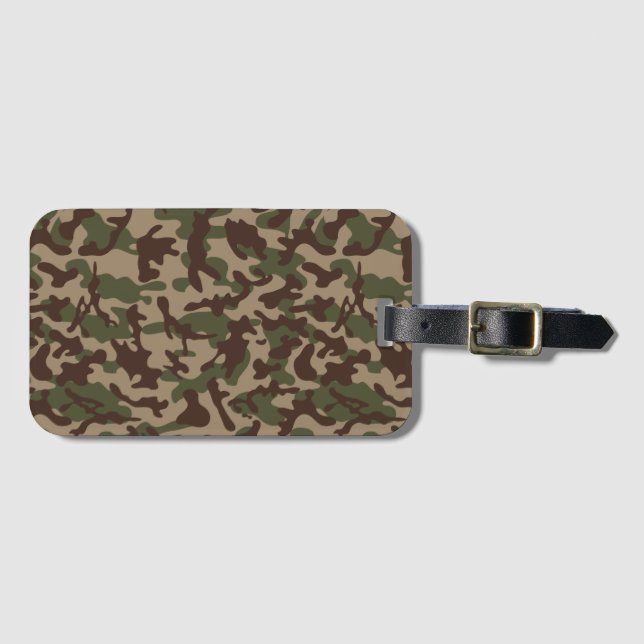 Deep Wood Camouflage Bagagebricka (Framsida horisontal)