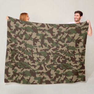 Deep Wood Camouflage Fleecefilt