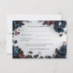 Deep Woodland Romantik Bröllop OSA Card Tack Kort