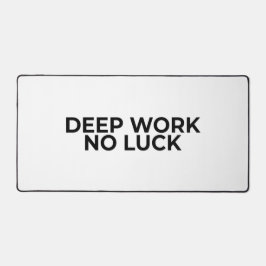Deep Work No Luck Large Minimalist Typographic 