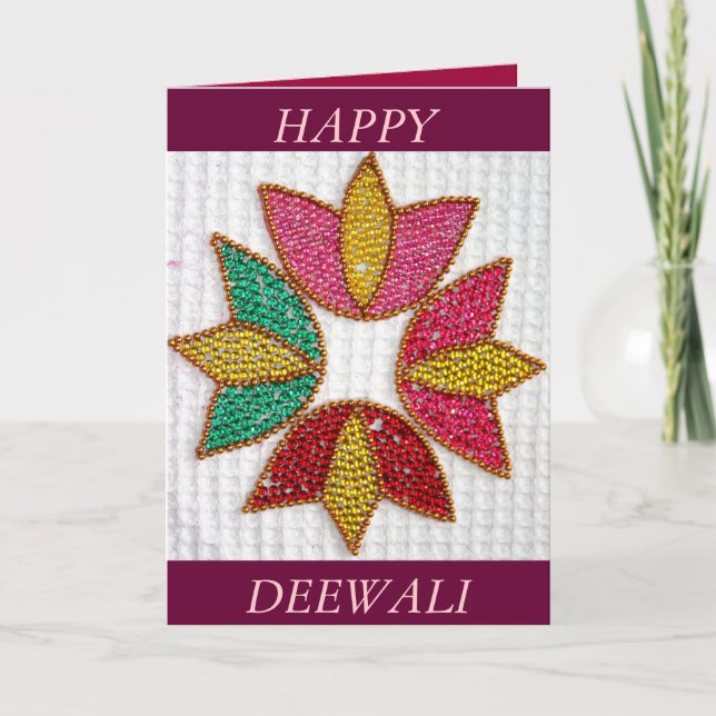 Deepavali eller Deewali hälsningkort Kort (Framsida)