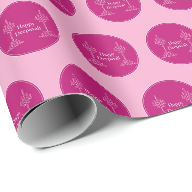 Deepavali-gåva papper presentpapper (Rullad Hörn)