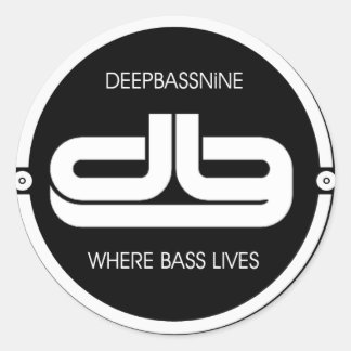 Deepbassnio, där Bass Lives Sticker Runt Klistermärke