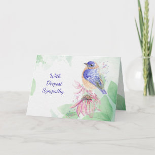 Deepest Sympathy Loss Bluebird Kort
