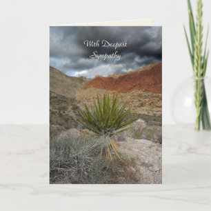 Deepest Sympathy, Mountain Storm Yucca Condolence Kort