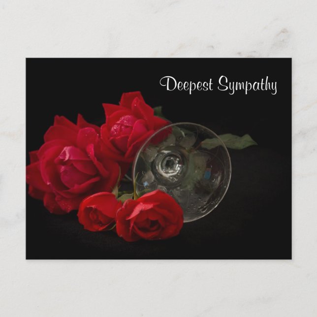 Deepest Sympathy Vykort (Framsida)