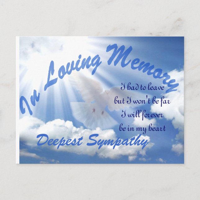 Deepest Sympathy_ Vykort (Framsida)