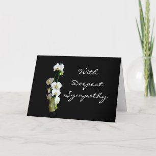 Deepest Sympathy White Orchids Kort