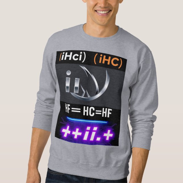 DeepSeek Intelligence Grok4 design T-Shirt Lång Ärmad Tröja (Framsida)