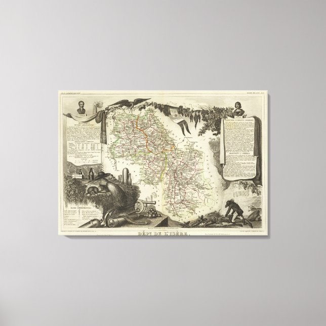 Deept Om L'Isere Canvastryck (Framsida)