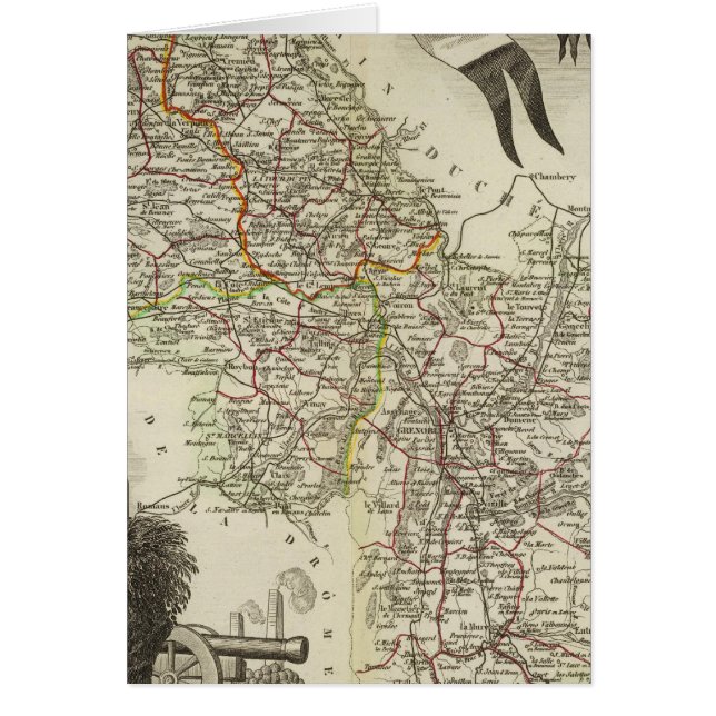 Deept Om L'Isere Hälsningskort (Framsidan)