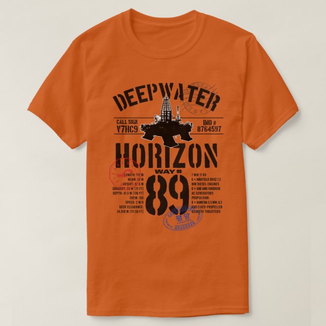 Deepwater Horizon T Shirt (Design framsida)