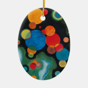 Deepzed Impulse Abstrakt Oil on Canvas Kandinsky Julgransprydnad Keramik