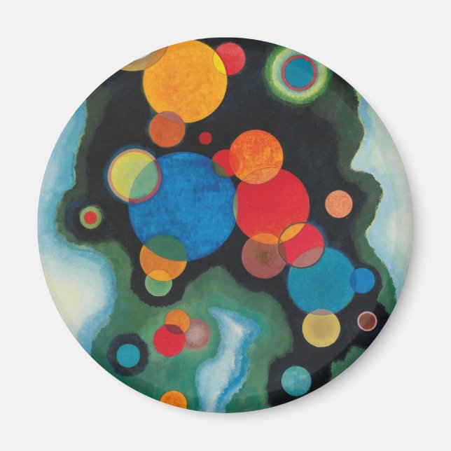 Deepzed Impulse Abstrakt Oil on Canvas Kandinsky Magnet (Framsidan)