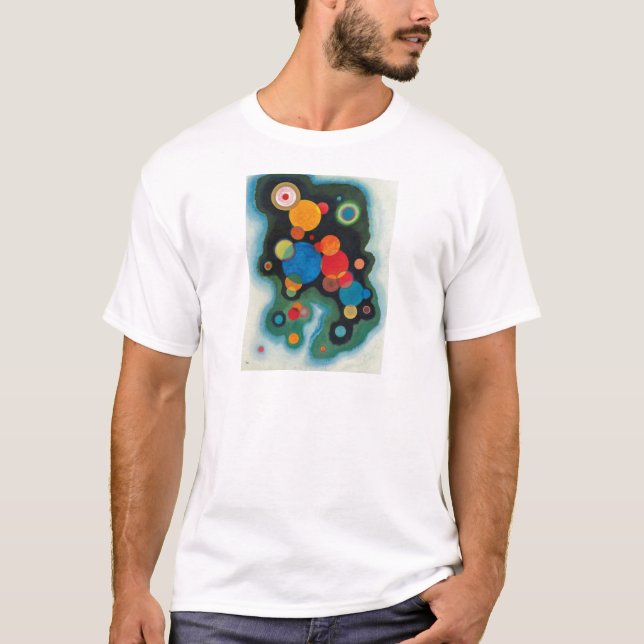 Deepzed Impulse Abstrakt Oil on Canvas Kandinsky T-shirt (Framsida)
