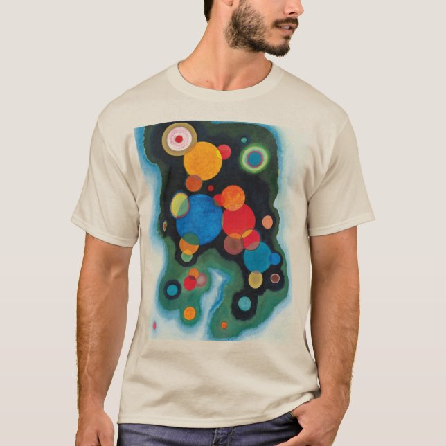 Deepzed Impulse Abstrakt Oil on Canvas Kandinsky T Shirt (Framsida)