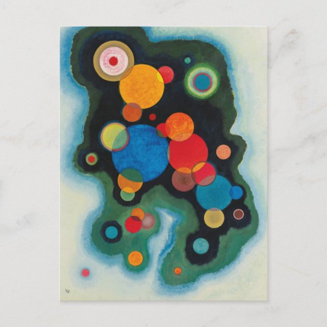 Deepzed Impulse Abstrakt Oil on Canvas Kandinsky Vykort (Framsida)