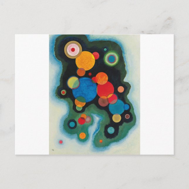 Deepzed Impulse Abstrakt Oil on Canvas Kandinsky Vykort (Framsida)