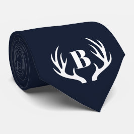 Deer Antlers Men's Blue and White Slips