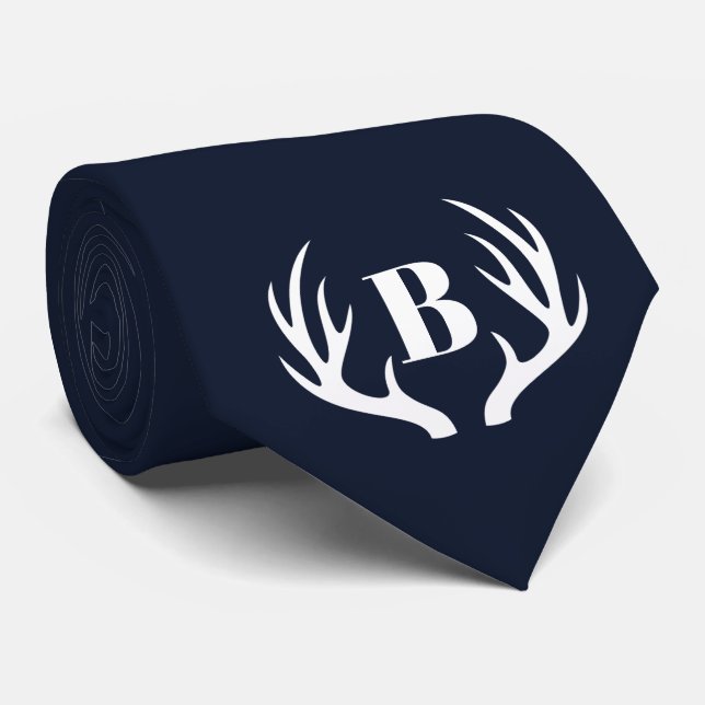 Deer Antlers Men's Blue and White Slips (Rullad)
