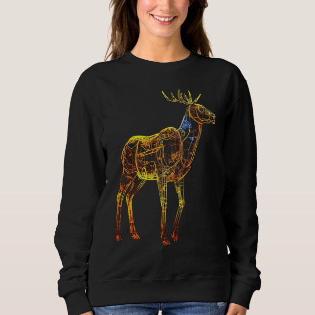 Deer artwork motif  animal deer t shirt (Framsida)