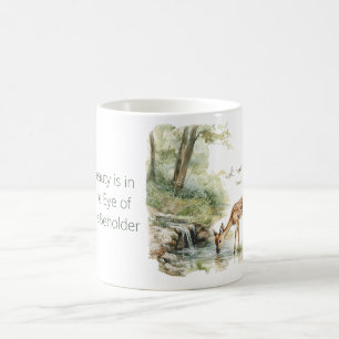 Deer Brook Träd Skönhet Är Kaffemugg