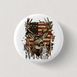 Deer, Buck Season USA Flag Knapp