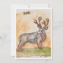 Deer Greeting Card Julkort