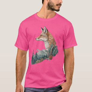 Deer Harmony – Geometrisk Wildlife & Natur T-shirt
